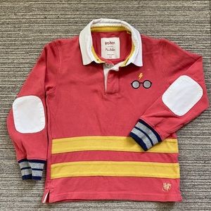 Mini Boden ⚡️ Harry Potter long sleeve Polo shirt size 6-7